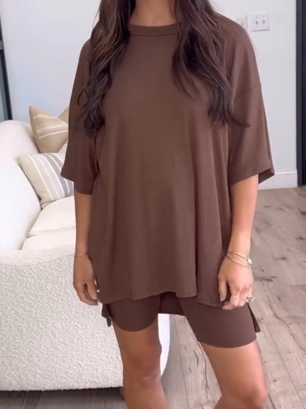 Shop Talulah Novi Set - Not ribbed - Chocolate Brown